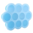 thumbnail image 1 of BOKYAN Silicone Baby Food Storage Containers Freezer Tray with Lid 10 Holes Reusable Portions for Puree Blue, 1 of 9