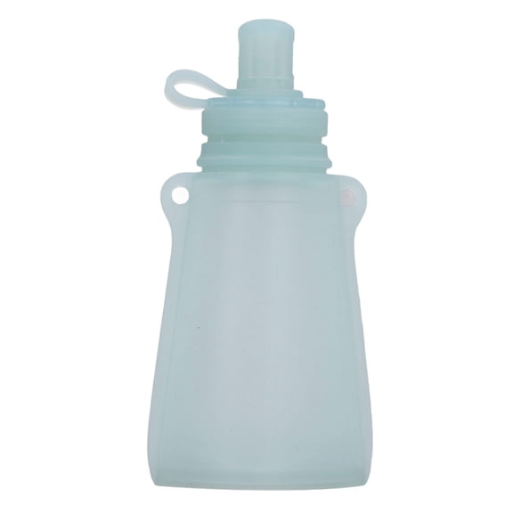 BOKYAN Silicone Breastmilk Storage Bags 120ml Blue  Food Grade, LeakProof, FreezeSafe, Reusable, Large Capacity for Breastfeeding