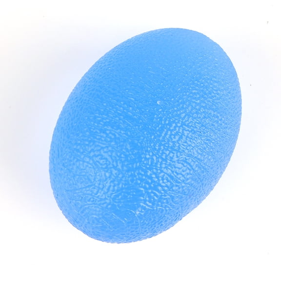 BOKYAN Silicone Massage Therapy Grip Ball for Wrist Finger Strength Exercise and Stress Relief, Ergonomic Hand Exerciser Equipment for Physical Therapy, Rehabilitation, and Everyday Wellness, Blue