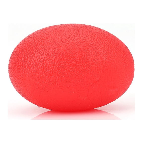 BOKYAN Silicone Massage Therapy Grip Ball for Wrist & Finger Strength Exercise, Stress Relief Squeeze Ball for Musicians and Athletes, Red (3.54 inches / 9.0 cm)