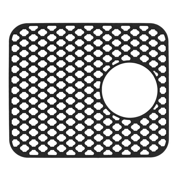 BOKYAN Silicone Sink Mat with Drain Hole – Heat‑Resistant, Anti‑Slip, Easy‑Clean Kitchen Protector