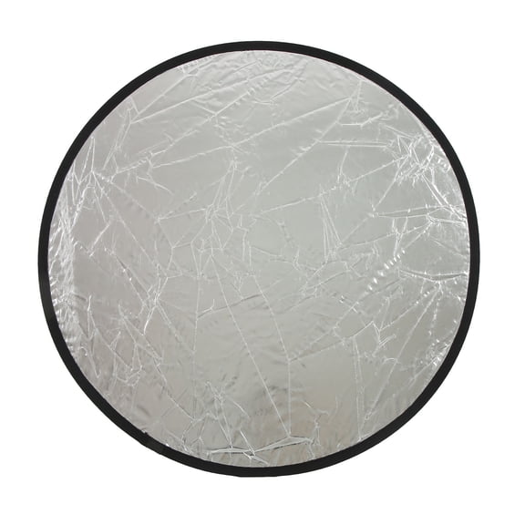 BOKYAN Silver Gold 2 In 1 Portable Mini Round Light Reflector 30cm / 11.8in