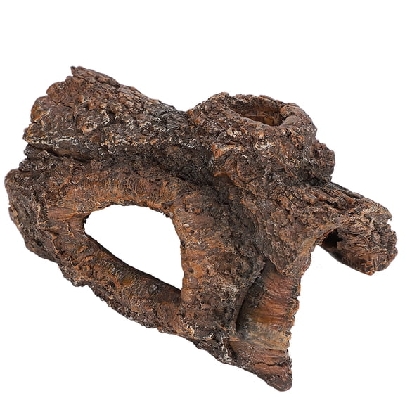 BOKYAN Simulation Resin Tree Bark Reptile Hide Cave Landscape for Scorpion, Lizard, Spider