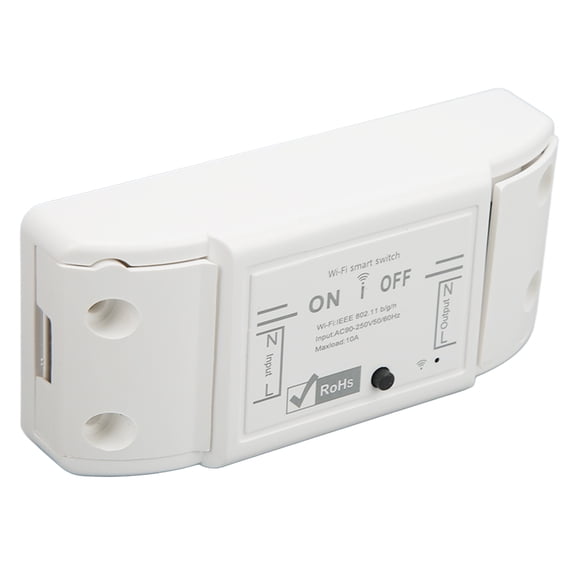 BOKYAN Smart WiFi Light Switch Wireless Relay Module APP Remote Control AC 90-250V 10A 2200W for Light Ceiling Fan Household Appliances (3.54 inches / 9 cm)