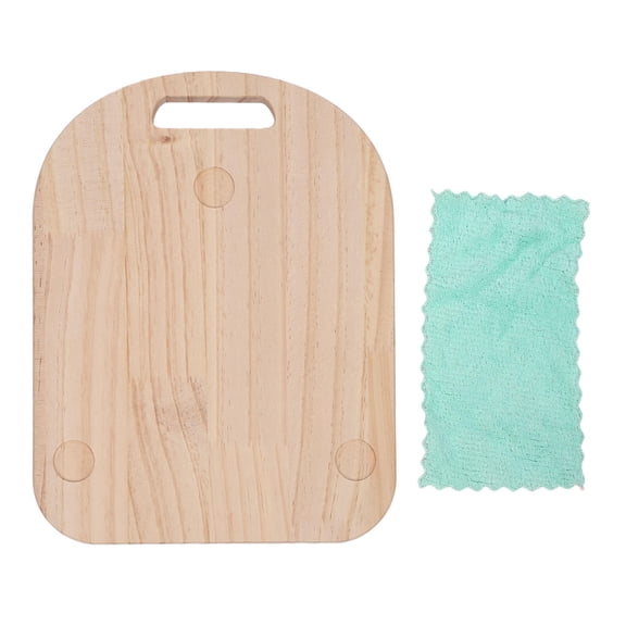 BOKYAN Solid Wood Countertop Rolling Tray Ergonomic Coffee Pot Slider for TM5/TM6 & Kitchen Appliances