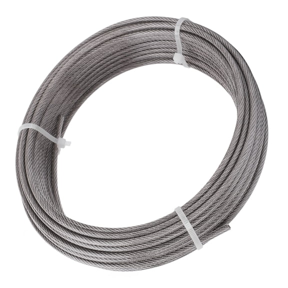 BOKYAN Stainless Steel Wire Rope Kit Tension Adjustable UV Resistant Multipurpose Wire Cable for Home Garden Use Outdoor Railing Plant Fence Support, 5.91 inches / 15 cm