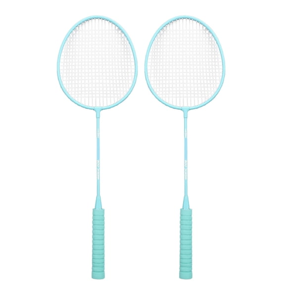 BOKYAN Starter Portable Badminton Set for 2 Players Lightweight Racquets with Sponge Handle 3 Shuttlecocks and Carry Bag Mint Green 6 Pieces