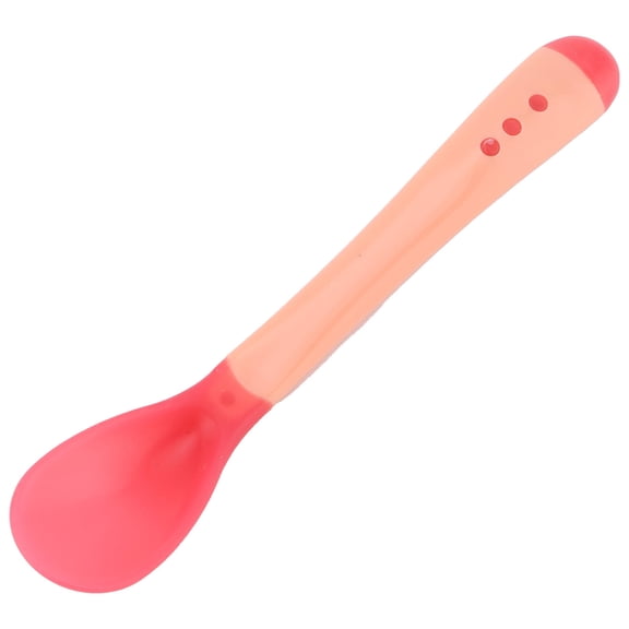 BOKYAN Temperature‑Sensing Baby Spoon – Color‑Changing, Soft PP Head, Non‑Slip Handle, Safe for 4+ Months Old