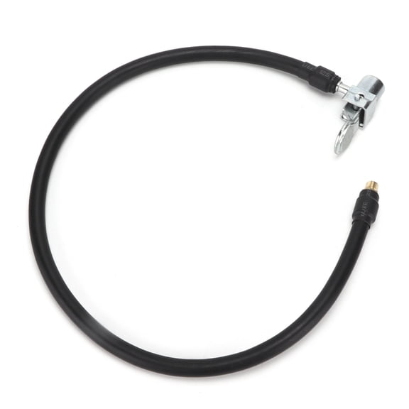 BOKYAN Tire Inflator Hose Air Pump Extended Tube Quick Connection Inflation Adapter 300 PSI Heavy Duty Accessory for Bicycles Motorcycle and Car Maintenance - Black, 17 inches / 43.18 cm