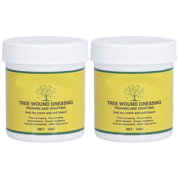 BOKYAN Tree Wound Pruning Sealer and Grafting Compound, 2-Pack Plant Wound Healing Sealant with Brush, 7.05 oz / 200 ml