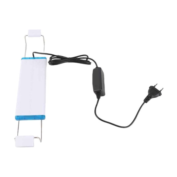 BOKYAN Ultra-thin Aquarium Light LED 8 Watts 7 Inch / 18 cm Three Color Modes Fish Tank Light with Extendable Bracket Tube EU