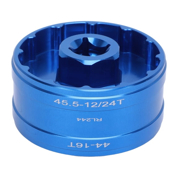 BOKYAN Universal Bicycle Bottom Bracket Removal Tool 44mm 45.5mm Double Sided 16 24 Notch High Torque Heavy Duty Metal Wrench Bracket Repair Tool Kit for Professional Mountain Road Bikes Maintenance