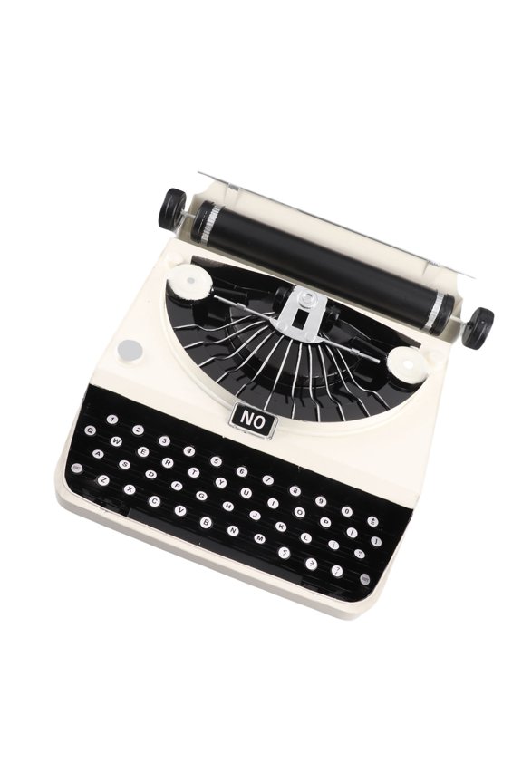 Vintage Typewriter Model Handmade Retro Props Stress Relief Ornament Desktop Decor for Studios Offices