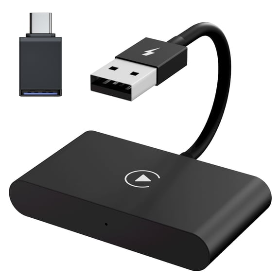 BOKYAN Wireless Car Media Adapter 5GHz WiFi Car Wired to Wireless Auto Adapter Plug & Play Replacement for iPhone All Models X XS XR 14 Pro Max Seamless Connection Black