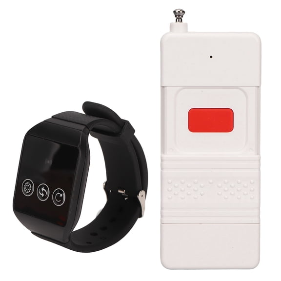 BOKYAN Wireless Caregiver Pager SOS Call Button Nurse Alert System For Elderly Patients - 1000m Range, IPX7 Waterproof Receiver, Built-in Battery, Lightweight Medical Alert Device (3.94 in / 10 cm)