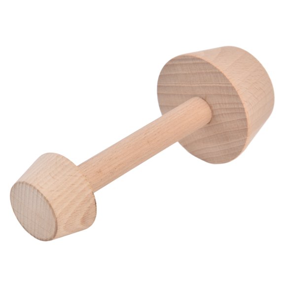 BOKYAN Wooden Egg Tart Mold Double Sided Mini Pie Maker Press and Tamper for DIY Egg Tarts, Muffins, Pecan Pies, Cheesecakes and Assorted Desserts, Kitchen Baking Accessory Tool, 6 inches / 15.2 cm