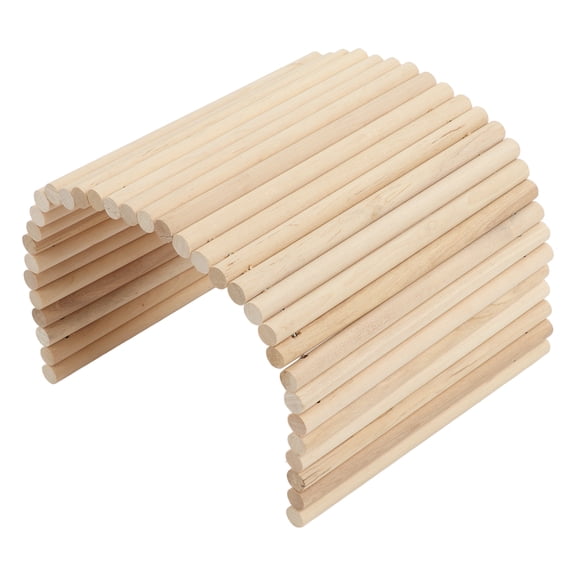 BOKYAN Wooden Hamster Bridge Flexible Wood Hideout for Guinea Pigs Ferrets Hedgehogs Chinchillas Rabbits, 7.9x15.7 inches / 20x40 cm