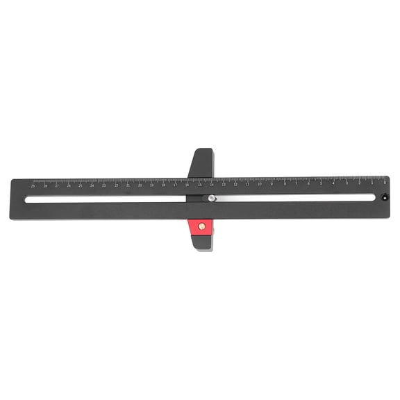 BOKYAN Woodworking Scribing Compass Parallel Line Arc Drawing Ruler Aluminum Alloy Metric Circle Marking Gauge Carpenter Tool 14.17 inches / 36 cm
