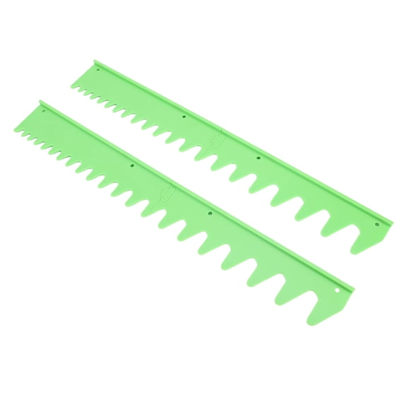 BOKYAN Wrench Rail Set Hold 20 Tools Plastic Magnetic Wrench Organizer Holder Tool Box Accessories Green 7.6 inches / 19.3 cm