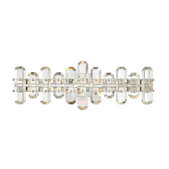 BOL-8883-PN Crystorama Lighting Bolton 3 Light Bath Vanity-Polished Nickel Finish