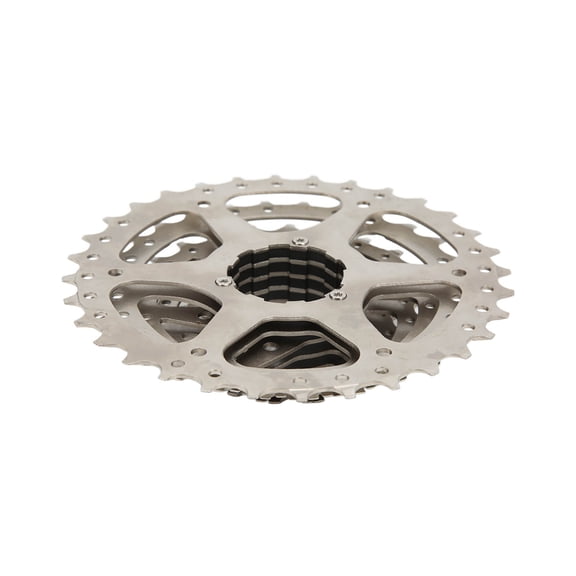BOLANY 8 Speed 11-32T Mountain Bike Bicycle Freewheel Cassette Sprocket Flywheel Replacement Part Silver MTB Cycling Accessories Compatible with HG Base Chrome Molybdenum Steel