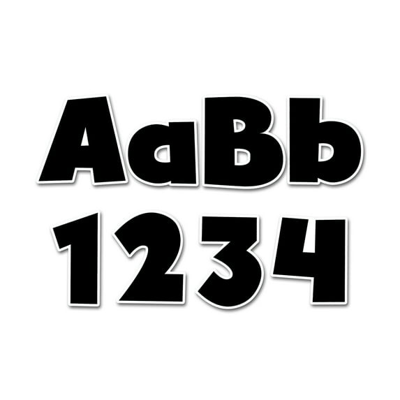 BOLD BLACK 4" DESIGNER LETTERS
