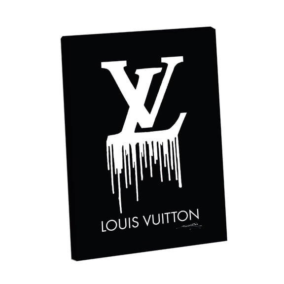 BOLD DRIPPING FASHION BRAND LOGO - 14"x14" Canvas Artwork 20 x 30