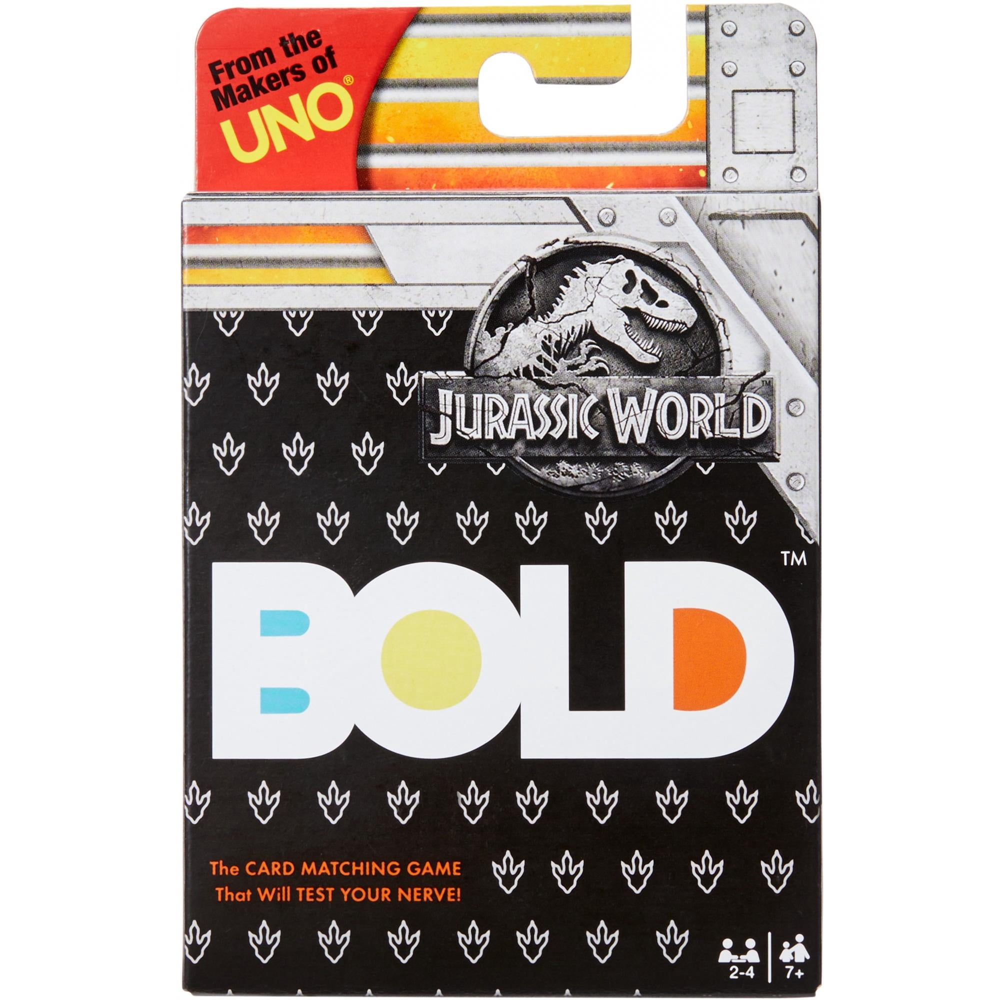 BOLD Jurassic World Edition Card Game for 2-4 Players Ages 7Y+