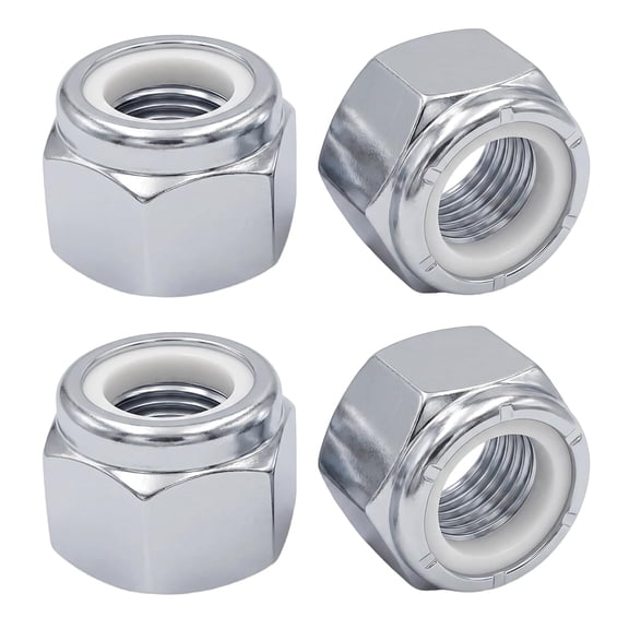 BOLDGNAITE 20 Pcs M6 Lock Nuts, 304 Stainless Steel Nylon Insert Locknuts, Vibration & Corrosion Resistant, Self-Locking Hex Nuts for Automotive, Machinery & DIY