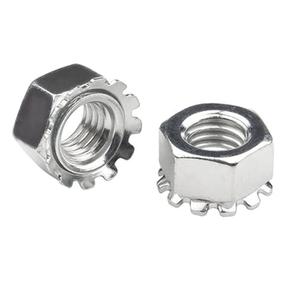 BOLDGNAITE 20 Pcs M6 Lock Nuts, 304 Stainless Steel Nylon Insert Locknuts, Vibration & Corrosion Resistant, Self-Locking Hex Nuts for Automotive, Machinery & DIY