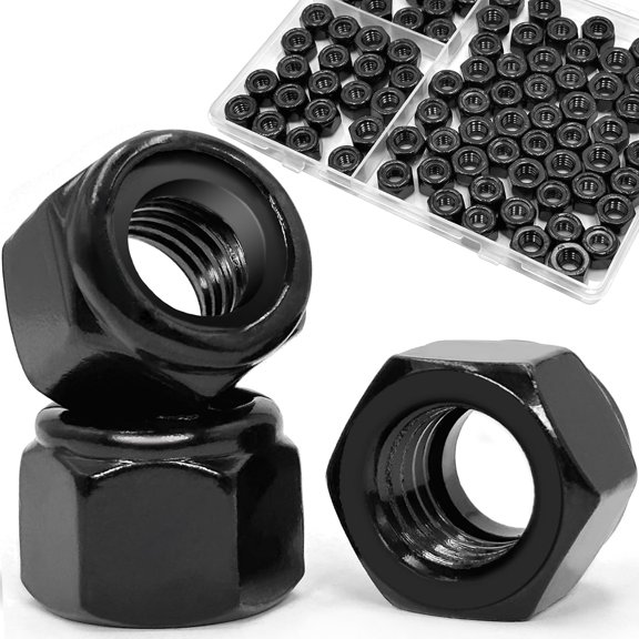 BOLDGNAITE 20 Pcs M6 Lock Nuts, 304 Stainless Steel Nylon Insert Locknuts, Vibration & Corrosion Resistant, Self-Locking Hex Nuts for Automotive, Machinery & DIY