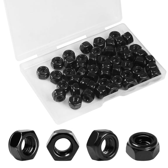 BOLDGNAITE 20 Pcs M6 Lock Nuts, 304 Stainless Steel Nylon Insert Locknuts, Vibration & Corrosion Resistant, Self-Locking Hex Nuts for Automotive, Machinery & DIY