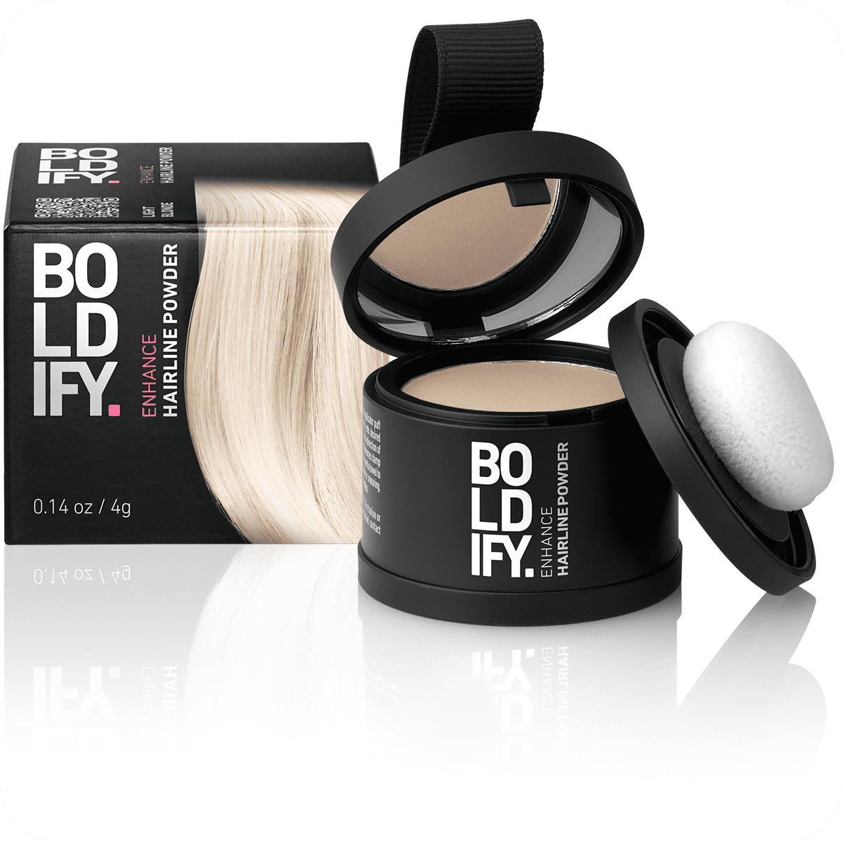BOLDIFY Hairline Powder, Root Touch up Powder, Unisex Concealer, 48 Hour StainProof (Light