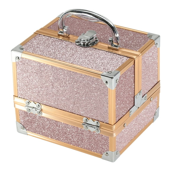 BOLLA Compact Portable Makeup Tote, Rose Gold