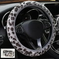 thumbnail image 1 of BOLLSLEY 15" Soft Anti-slip High Density Fabric Steering Wheel Cover, Velvet Gray, 1 of 6