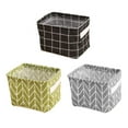 thumbnail image 1 of BOLLSLEY 3 Piece Fabric Storage Baskets Bins Cloth Collapsible Organizers Box Beach Anchor Nursery Toys Basket Shelves & Desks, 1 of 5