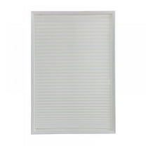 BOLLSLEY Blackout Fabric Pleated Window Shade, White 23.62" x 59.06"