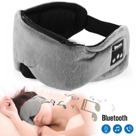 BOLLSLEY Bluetooth 5.0 Sleep Headphones Headband, Ultra Soft Thin Speakers, Black