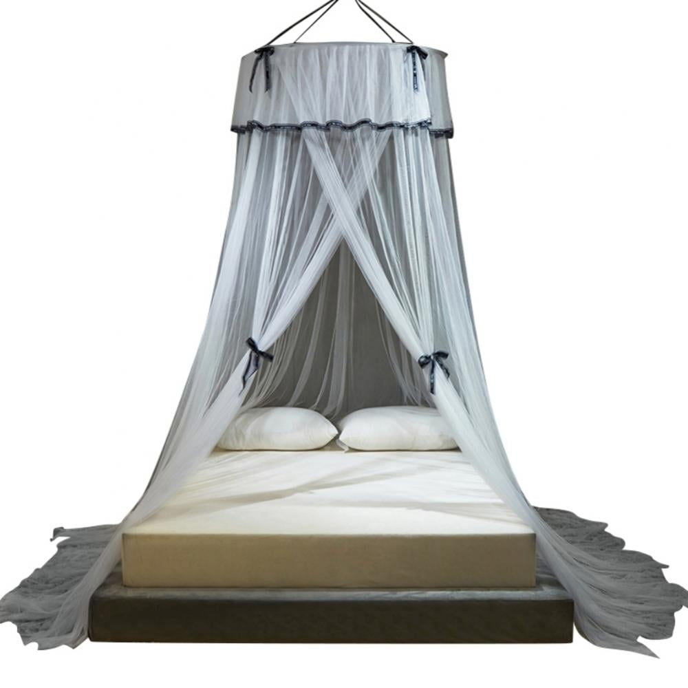 BOLLSLEY Girls Bed Canopy, Princess Crib Netting Room Decor, Ceiling Tent to Cover Toddler Crib | Single, Twin, Full, Queen Size Kids Bed Curtains