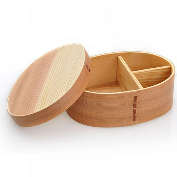 BOLLSLEY Wood Lunch Containers Japanese Bento Sushi Lunch Box Sushi Portable Food Container