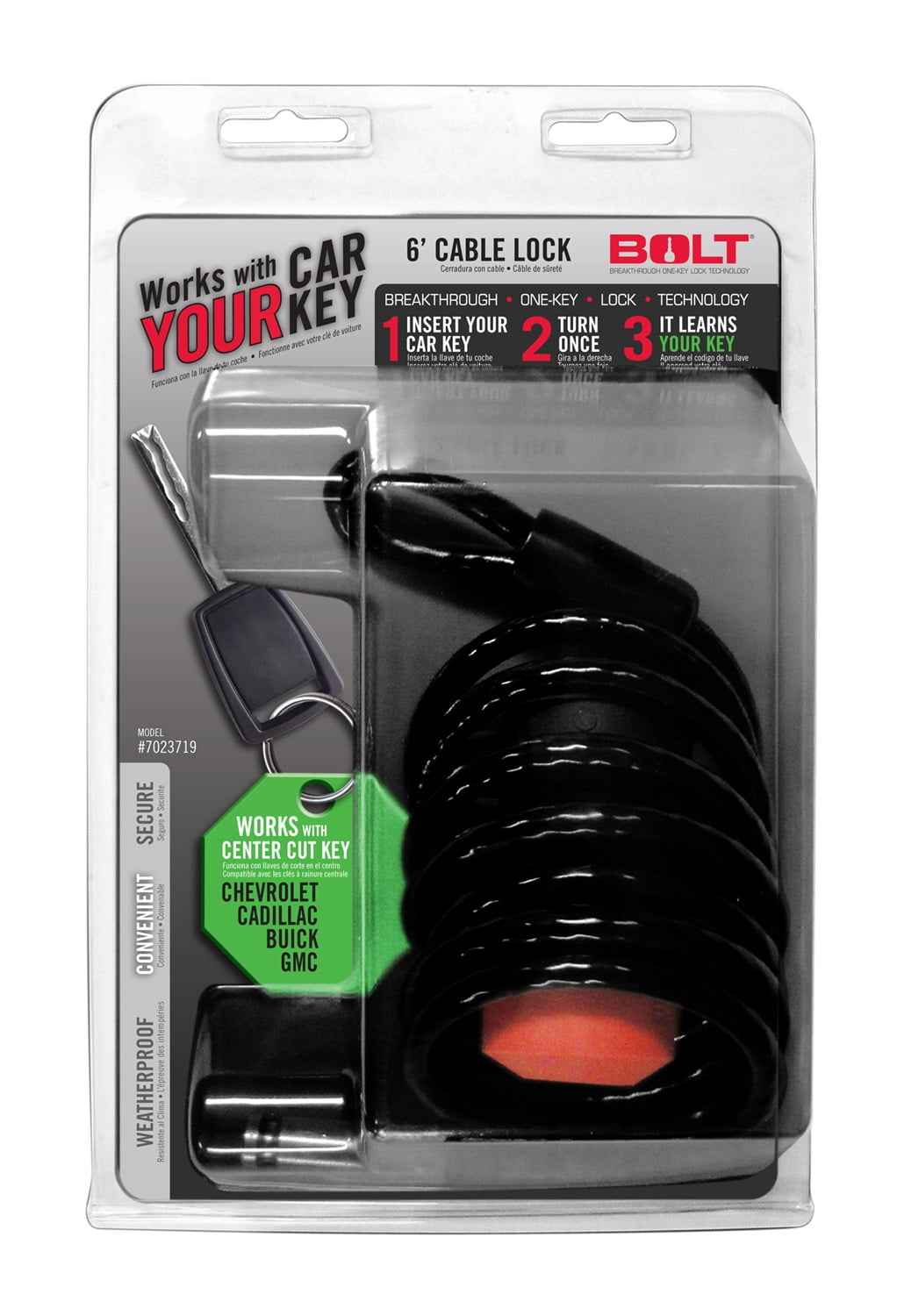 BOLT Lock 7023719 Cable Lock; Cable Lock