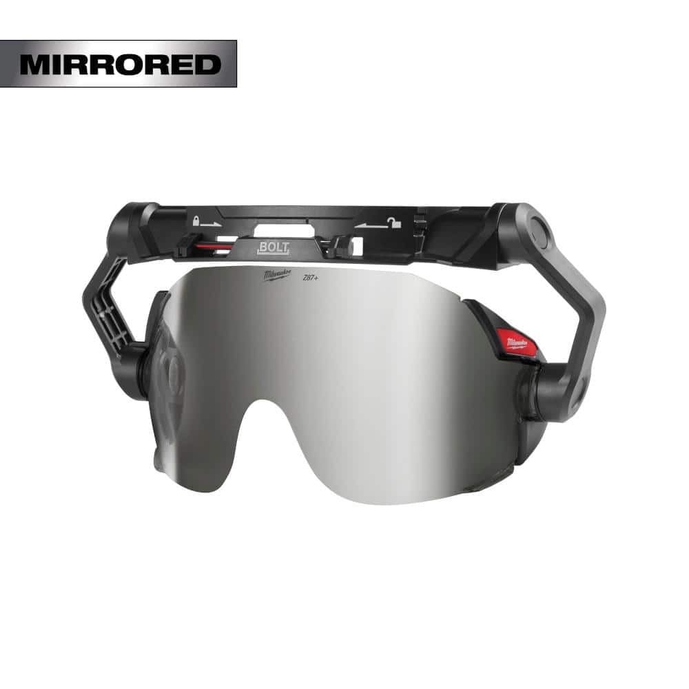 Milwaukee Tool BOLT Eye Visor - Mirrored Dual Coat Lens (Compatible with Milwaukee&reg; BOLT Safety Helmets & BOLT Hard Hats)
