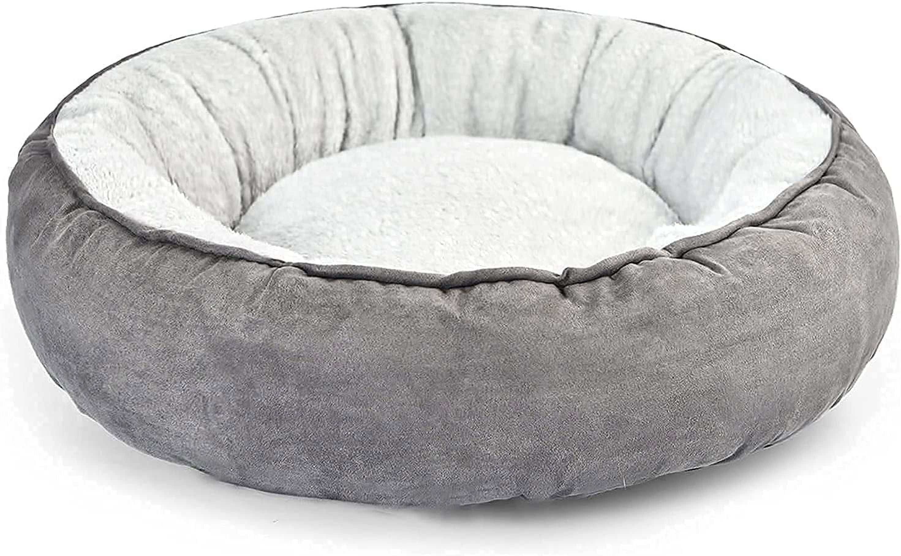 BOLUO Large Cat Bed Indoor Calming Cat Beds Furniture Fluffy Dog Bed