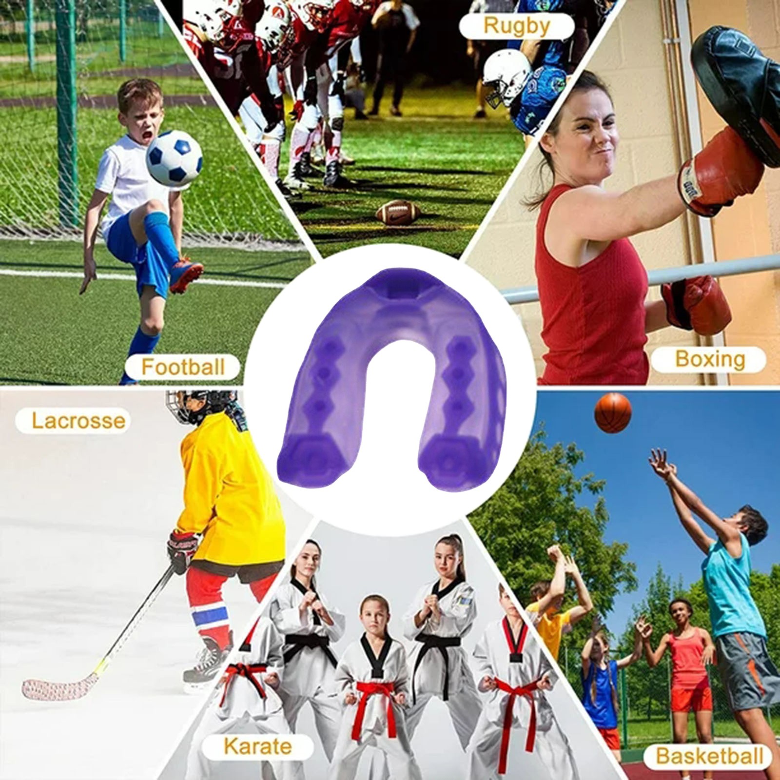 BOLUOYI EVA Mouth Guard Sports Mouth Guard For Football Basketball MMA