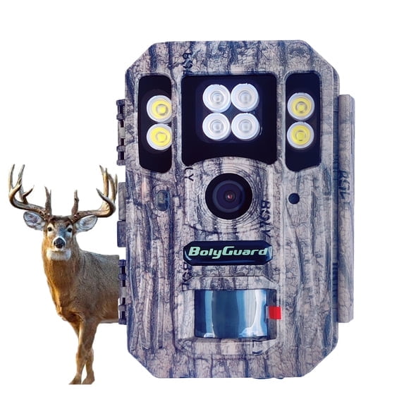 BOLY Professional Trail Camera, 56MP 4K, Adjustable 940nm No Glow Black IR or White Flash, Support up to 512GB Memory Card, Versatile Game Camera for Day/Night Use