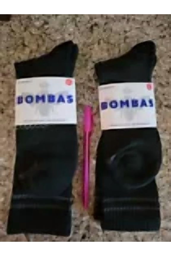 HONEYCOMB UNISEX CREW SOCKS - SIZE: MEN M - BLACK/GRAY