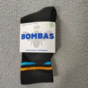 BOMBAS SOCKS CALF SOCKS HONEYCOMB ARC SUP - SIZE YOUTH XS - BLACK/MULTICOLOR