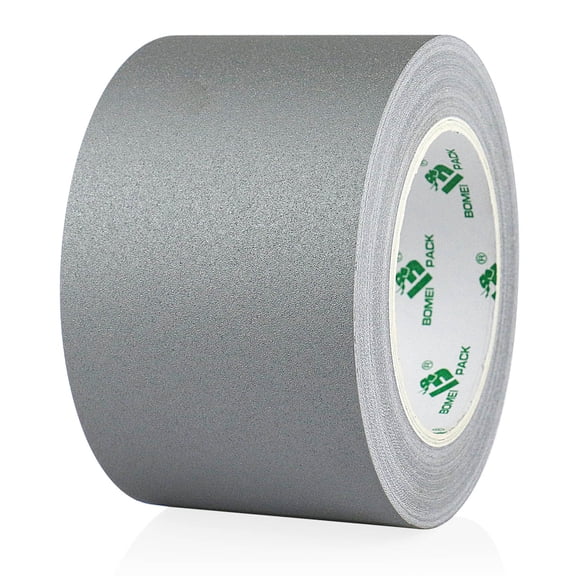 BOMEI PACK 1 Pack Grey Gaffer Tape 3inch x 30yds, Matte Non-Reflective Stage Tape, No Residue Hand Tear, for Labeling, Cable, Photo Studio, Painters and Ductwork
