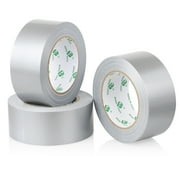 BOMEI PACK 3 Pack Silver Duct Tape,1.89 in. x 35y,Waterproof,No Residue,Bulk Heavy Duty Gray Tape for Shipping,Moving,Repairs, Industrial,All Weather
