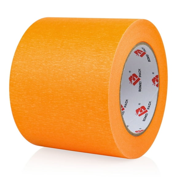 Bomei Pack Wide Orange Painters Tape, 4 Inches x 55 Yards